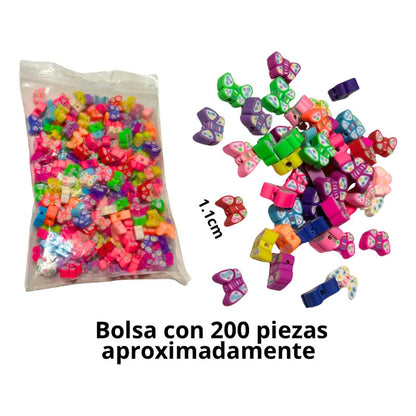 200 Piezas Cuenca Fimo Para Bisutería