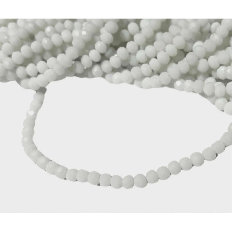 5 Tiras Cristal Checo Facetado 4mm Abalorio Bisutería 600pcs