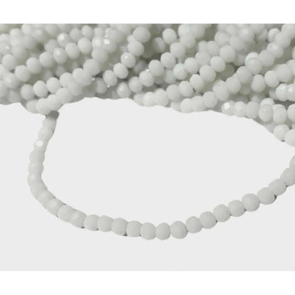 5 Tiras Cristal Checo Facetado 4mm Abalorio Bisutería 600pcs