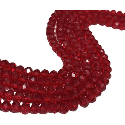 5 Tiras Cristal Checo Facetado 8mm Abalorio Bisutería 325pcs