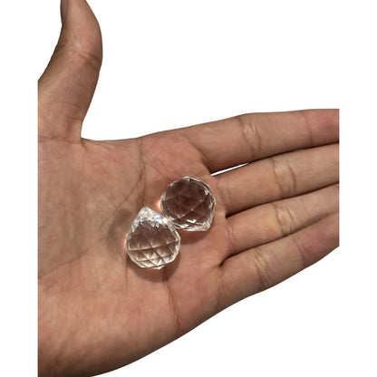 5pcs Bola Cristal Facetada Feng Shui Energetica Esfera 2.5cm-transparente