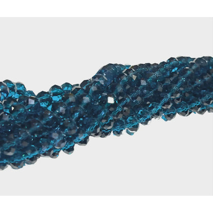 5 Tiras Cristal Checo Facetado 8mm Abalorio Bisutería 325pcs