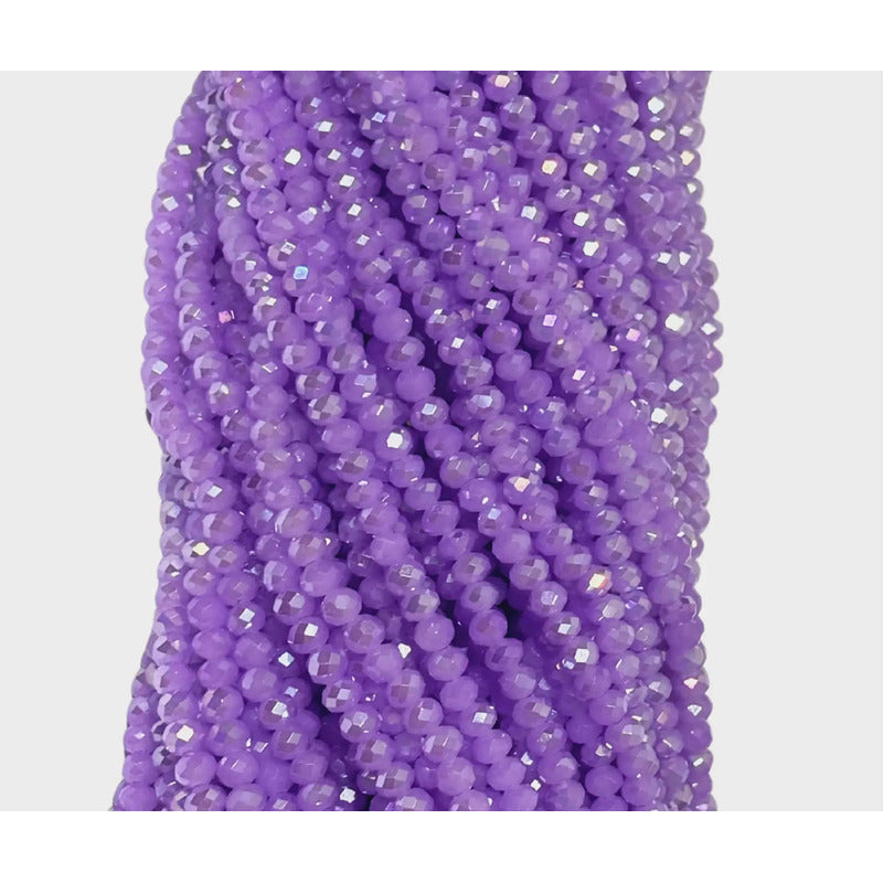 5 Tiras Cristal Checo Facetado 4mm Abalorio Bisutería 600pcs
