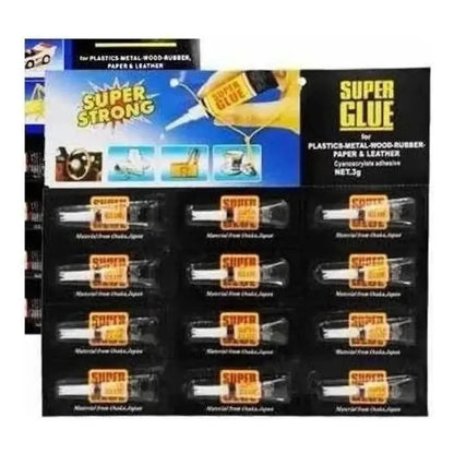 Pegamento Adhesivo Super Glue 3gr 12pzstransparente Transparente