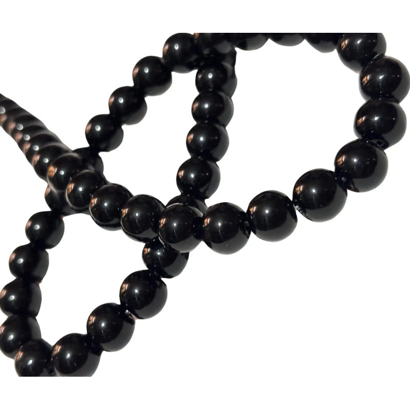 Ágata Piedra Tallada 8mm Con Orificio Para Pulseras