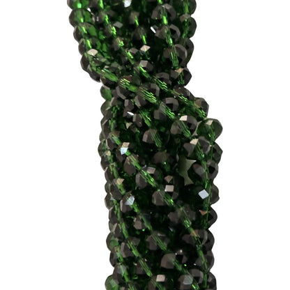 5 Tiras Cristal Checo Facetado 8mm Abalorio Bisutería 325pcs