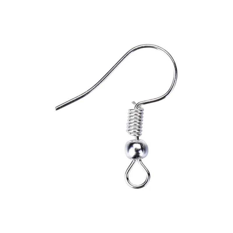 500/1,000 Piezas Ganchos Para Aretes Anzuelo Plateado-500pcs