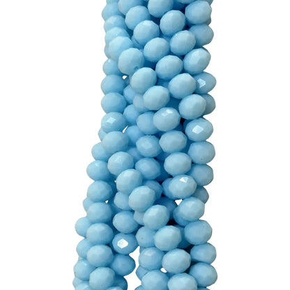 5 Tiras Cristal Checo Facetado 8mm Abalorio Bisutería 325pcs