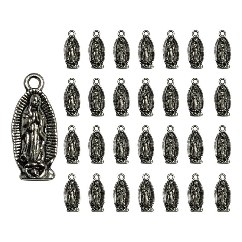 Dije Virgen De Guadalupe Doble Cara 50 Grms Plateado