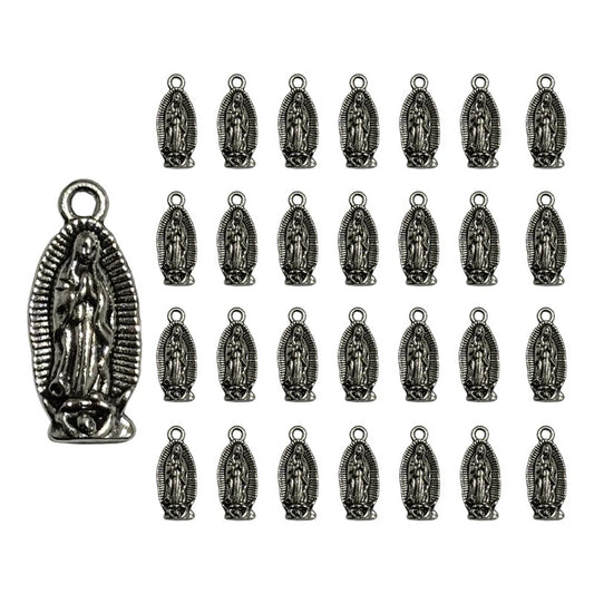 Dije Virgen De Guadalupe Doble Cara 50 Grms Plateado