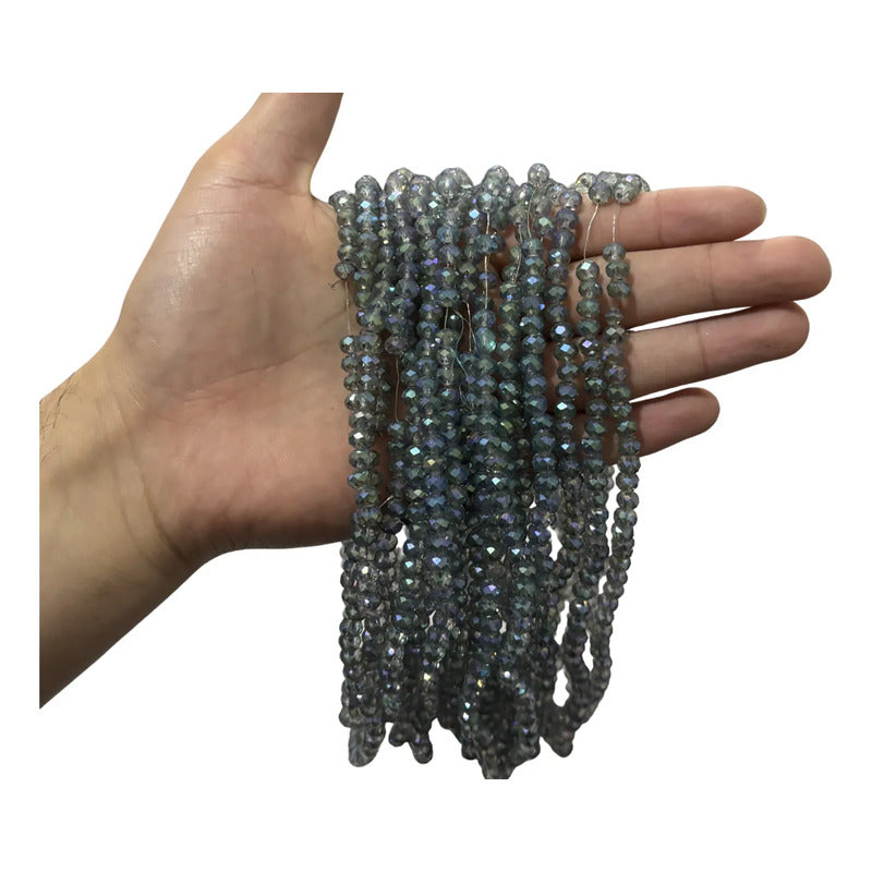 5 Tiras Cristal Checo Facetado 6mm Abalorio Bisutería 450pcs