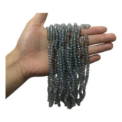 5 Tiras Cristal Checo Facetado 6mm Abalorio Bisutería 450pcs