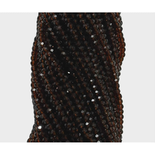 5 Tiras Cristal Checo Facetado 3mm Abalorio Bisutería 650pcs Café Transparente