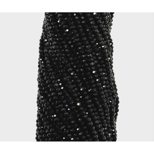 5 Tiras Cristal Checo Facetado 2mm Abalorio Bisutería 700pcs Negro