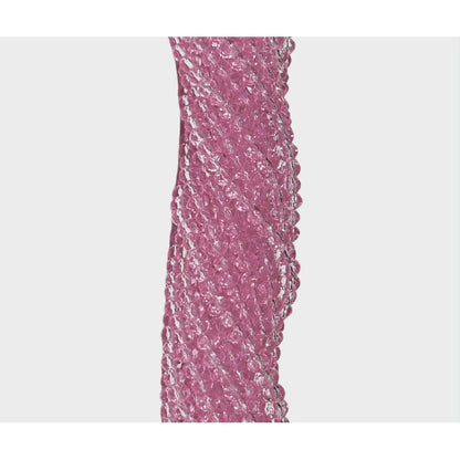 5 Tiras Cristal Checo Facetado 3mm Abalorio Bisutería 650pcs Rosa Transparente