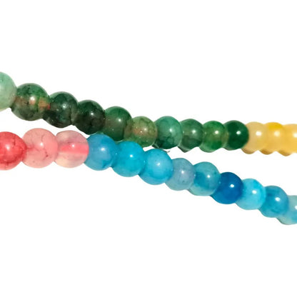 Ágata Piedra Tallada 8mm Con Orificio Para Pulseras