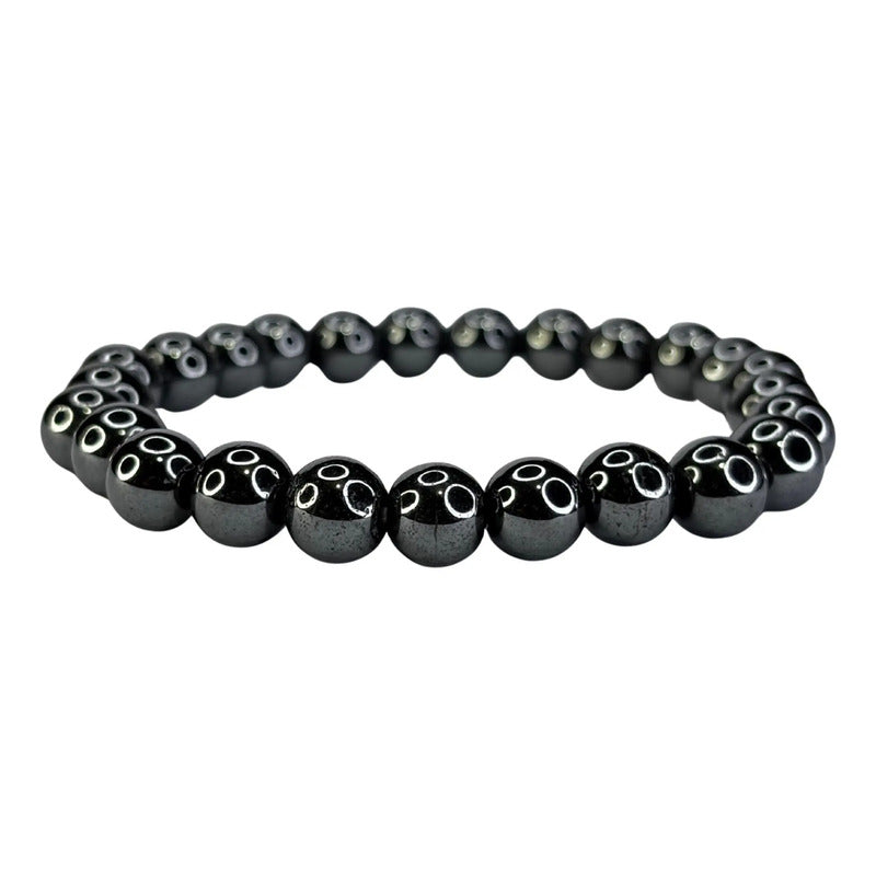 Pulsera Acerina Cuarzo Hemática Elegante Unisex 0.8mm Acerina