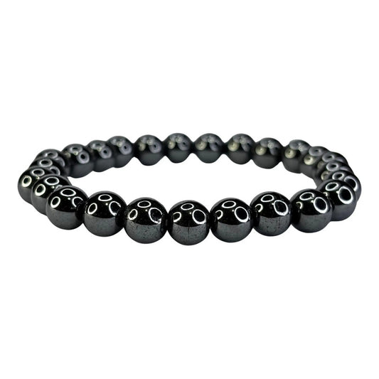 Pulsera Acerina Cuarzo Hemática Elegante Unisex 0.8mm Acerina