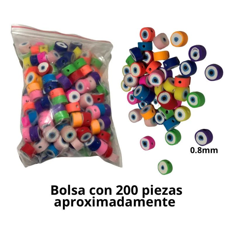 200 Piezas Cuenca Fimo Para Bisutería