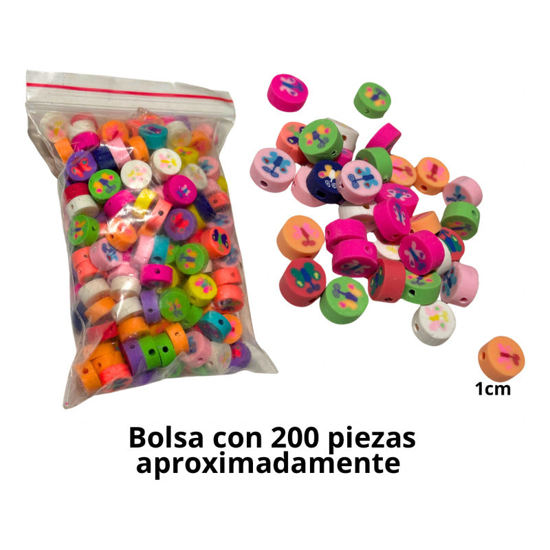 200 Piezas Cuenca Fimo Para Bisutería