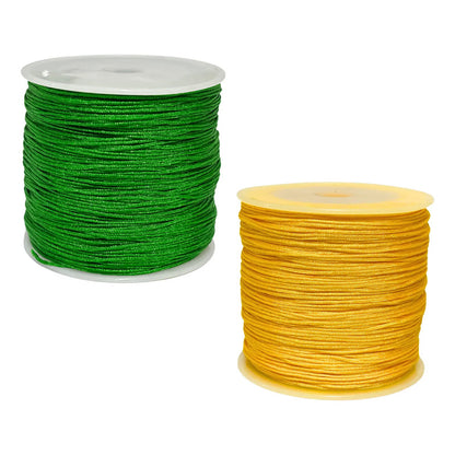 180 Metros-hilo Chino Para Pulseras 0.8mm- 2 Carretes Diy