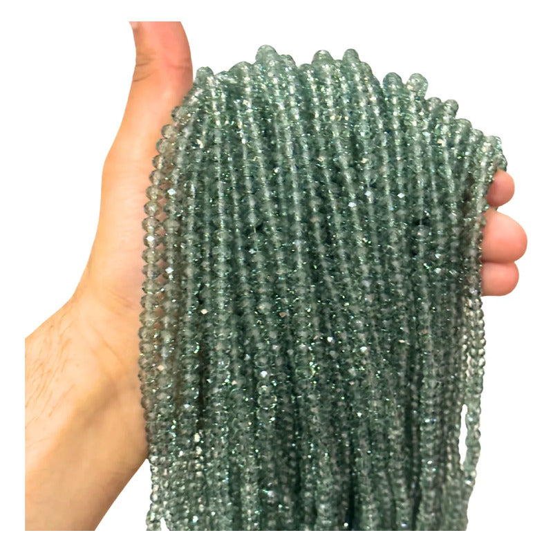 5 Tiras Cristal Checo Facetado 6mm Abalorio Bisutería 450pcs