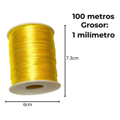 Hilo Cola De Rata Delgado 1mm/100 Metros (alta Calidad)