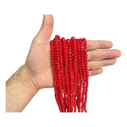 5 Tiras Cristal Checo Facetado 6mm Abalorio Bisutería 450pcs