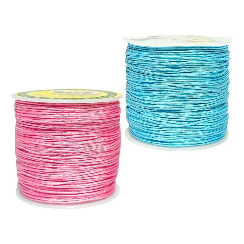 180 Metros-hilo Chino Para Pulseras 0.8mm- 2 Carretes Diy