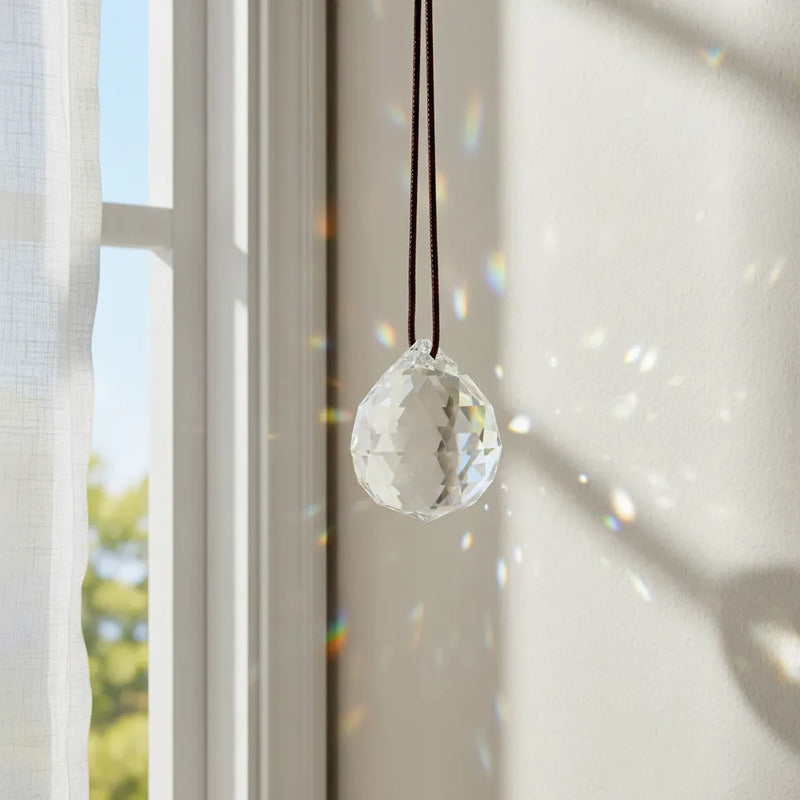 5pcs Bola Cristal Facetada Feng Shui Energetica Esfera 2.5cm-transparente