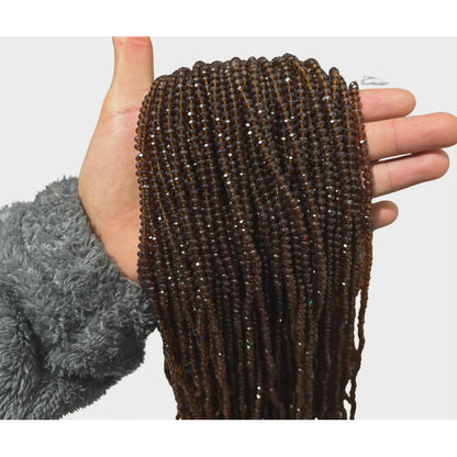 5 Tiras Cristal Checo Facetado 4mm Abalorio Bisutería 600pcs