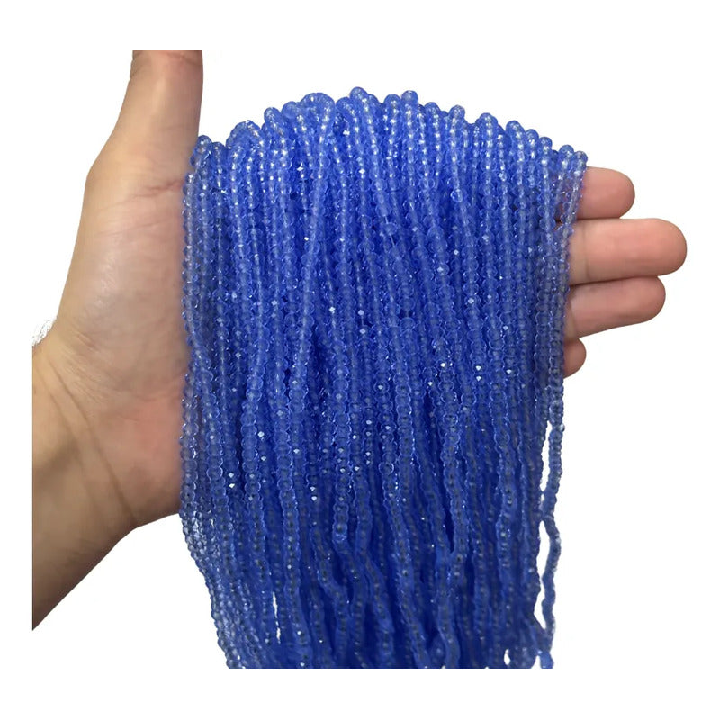 5 Tiras Cristal Checo Facetado 4mm Abalorio Bisutería 600pcs
