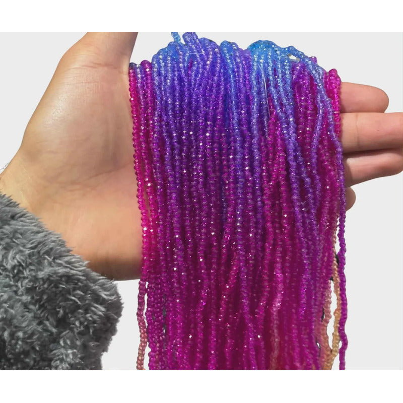5 Tiras Cristal Checo Facetado 2mm Abalorio Bisutería 700pcs