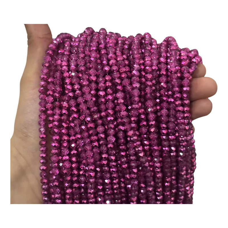 5 Tiras Cristal Checo Facetado 6mm Abalorio Bisutería 450pcs