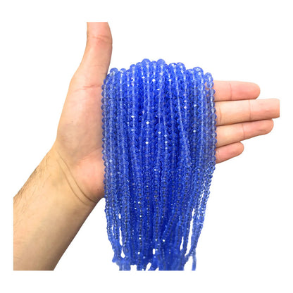 5 Tiras Cristal Checo Facetado 6mm Abalorio Bisutería 450pcs